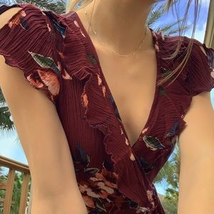 Xhilaration floral romper in xs